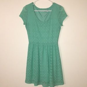 Mint Green Lace Dress